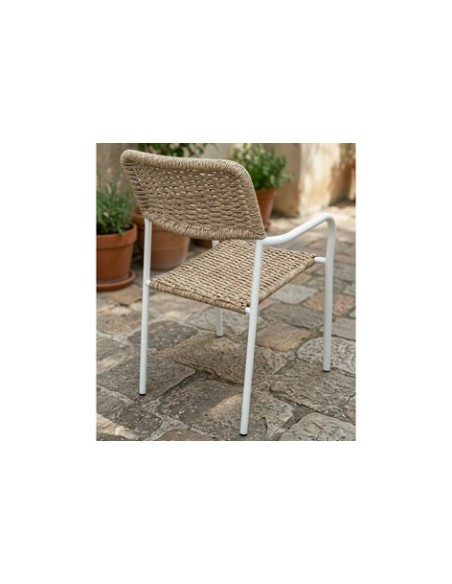 SILLA COMEDOR SAVA MIMBRE / NEGRO