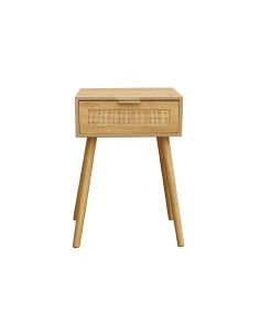 MESILLA DE NOCHE 40 x 30 CM FREYA PINO / RATTAN 2