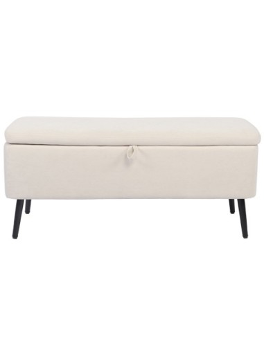 BAUL TAPIZADO MAISON 110 x 40 CM MICROFIBRA CREMA