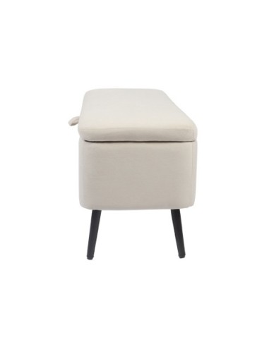 BAUL TAPIZADO MAISON 110 x 40 CM MICROFIBRA CREMA