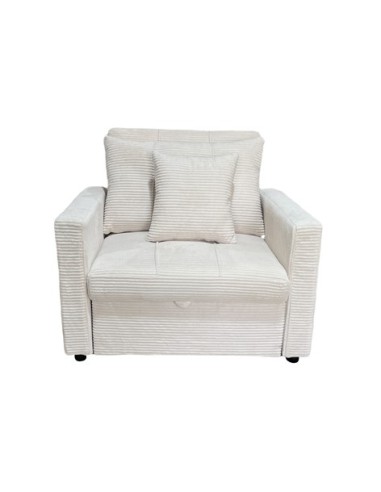 SOFA CAMA DIVAN 99 CM CORDUROY CREMA