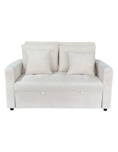SOFA CAMA DIVAN 140 CM CORDUROY CREMA 2
