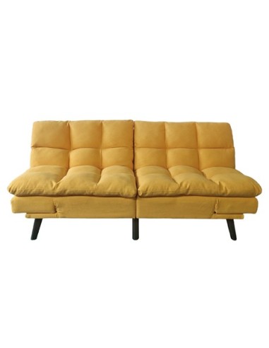 SOFA CAMA CUSHION 108 x 183 CM TEJIDO MOSTAZA