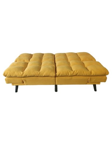 SOFA CAMA CUSHION 108 x 183 CM TEJIDO MOSTAZA