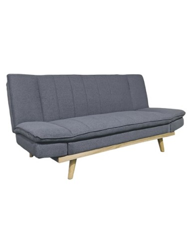 SOFA CAMA LOUNGE XL  114 x 189 CM TEJIDO GRIS