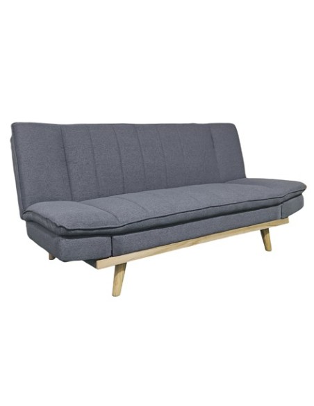 SOFA CAMA LOUNGE XL  114 x 189 CM TEJIDO GRIS
