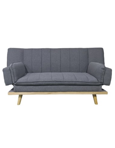 SOFA CAMA LOUNGE XL  114 x 189 CM TEJIDO GRIS