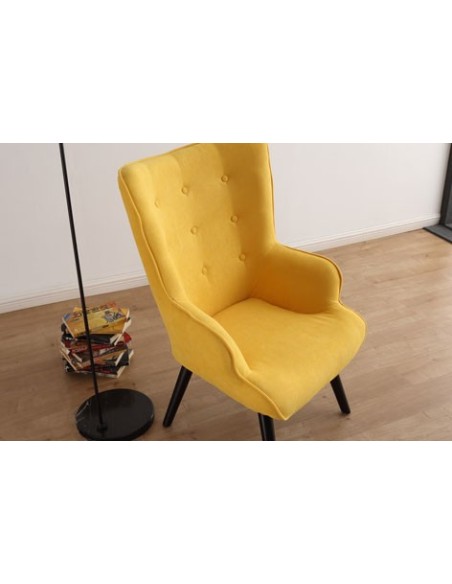 BUTACA VOSS TEJIDO MOSTAZA