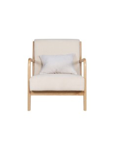 BUTACA TOKIO MICROFIBRA BEIGE / MADERA 2