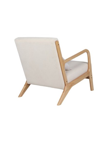 BUTACA TOKIO MICROFIBRA BEIGE / MADERA