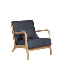 BUTACA TOKIO TEJIDO GRIS / MADERA