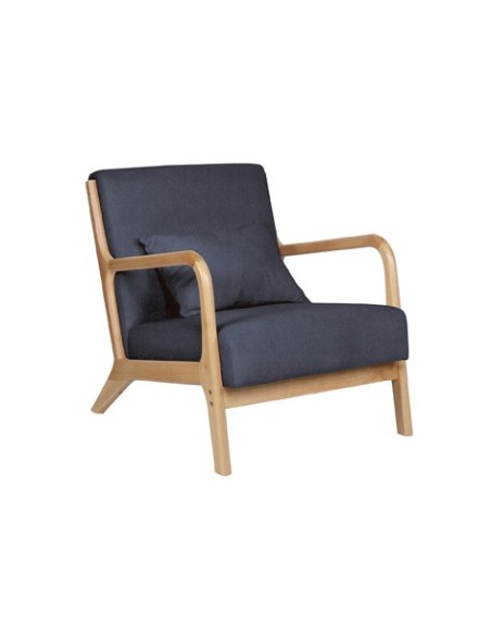 BUTACA TOKIO TEJIDO GRIS / MADERA