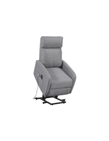 SILLON RELAX ELEVADOR LIFE TEJIDO GRIS