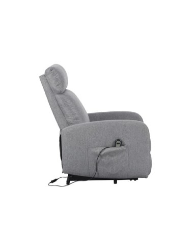 SILLON RELAX ELEVADOR LIFE TEJIDO GRIS