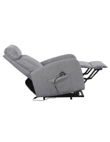 SILLON RELAX ELEVADOR LIFE TEJIDO GRIS