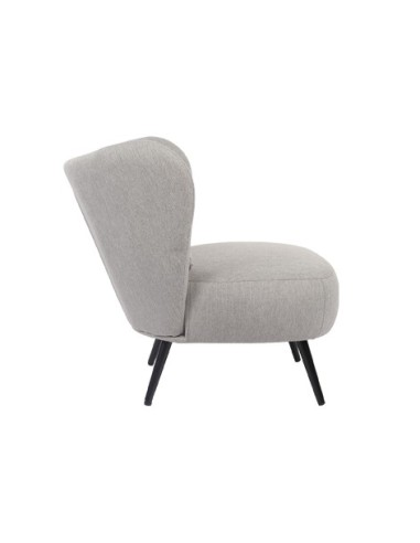 BUTACA TAPIZADA ELLE GRIS MELANGE