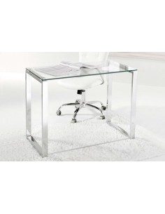 MESA DE ESTUDIO O DESPACHO MODELO BENETTO 100 x 50 CM PATAS CROMADAS