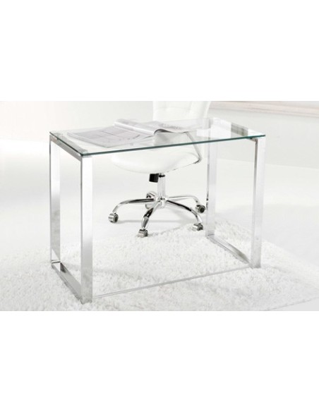 MESA DE ESTUDIO O DESPACHO MODELO BENETTO 100 x 50 CM PATAS CROMADAS