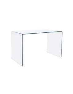 MESA DE ESTUDIO NOTE 120 X 70 CM  CRISTAL TRANSPARENTE