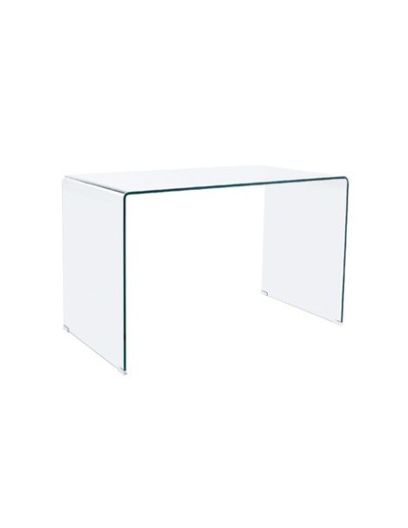 MESA DE ESTUDIO NOTE 120 X 70 CM  CRISTAL TRANSPARENTE
