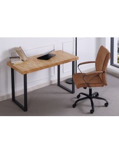 MESA ESTUDIO NATURAL 120 x 60 CM ROBLE NORDISH / NEGRO 2