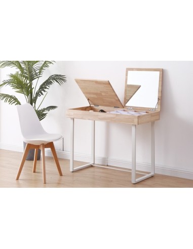 MESA / TOCADOR CON ESPEJO PRETTY 100 x 50 CM NORDISH / BLANCO