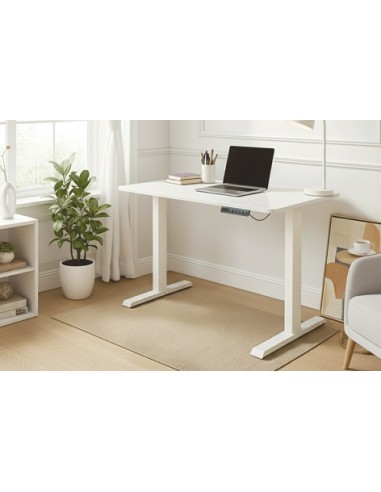 MESA ESTUDIO MOTORIZADA 120 X 60 CM BLANCO