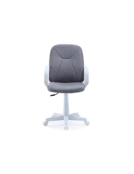 SILLON GIRATORIO GENESIS TEJIDO GRIS PEARL / ESTRUCTURA BLANCA