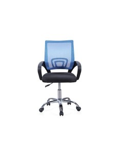 SILLA DE OFICINA GIRATORIA MODELO VITA NEGRO / AZUL 2