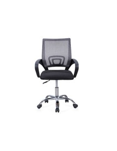 SILLA DE OFICINA GIRATORIA MODELO VITA NEGRO / GRIS 2