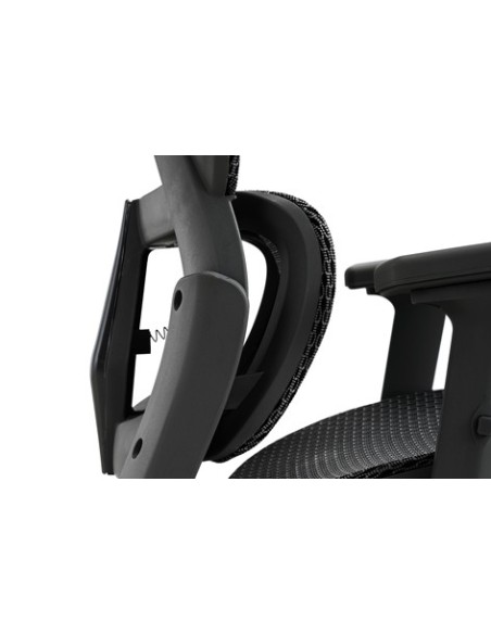 SILLON GIRATORIO ERGO RED TRANSPIRABLE NEGRO / ESTRUCTURA NEGRA