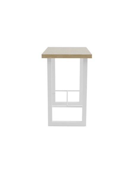 MESA ALTA LOFT 120 X 70 CM  ROBLE NORDISH / BLANCO