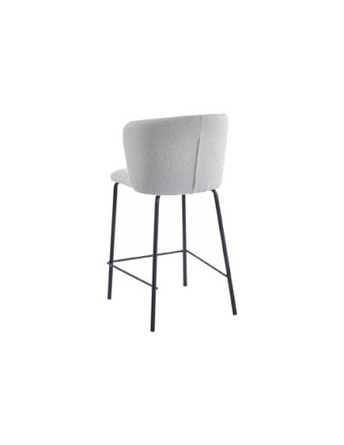 TABURETE TAPIZADO MARGOT ALTO ASIENTO 65 CM TEJIDO BEIGE