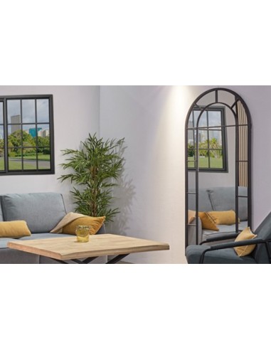 ESPEJO TIPO VENTANA CON ARCO SUPERIOR DUBLIN 80 x 180 CM