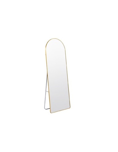 ESPEJO PIE / COLGAR  DORADO CON ARCO SUPERIOR GOLDEN 60 X 162 CM