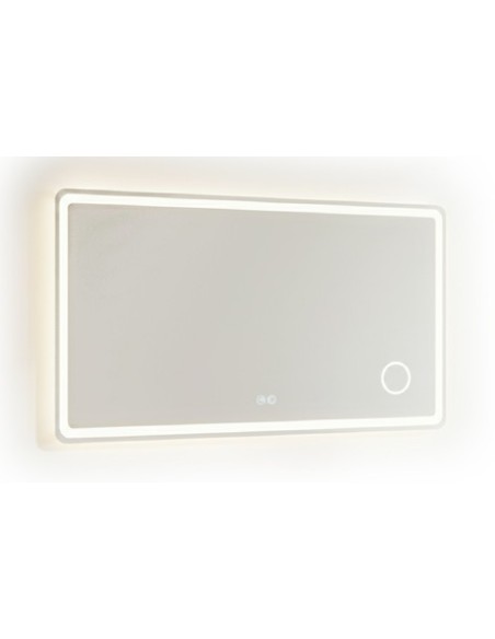 ESPEJO PARED CON ILUMINACION LED Y LUPA DE AUMENTO  WATERPROOF 100 x 70 CM