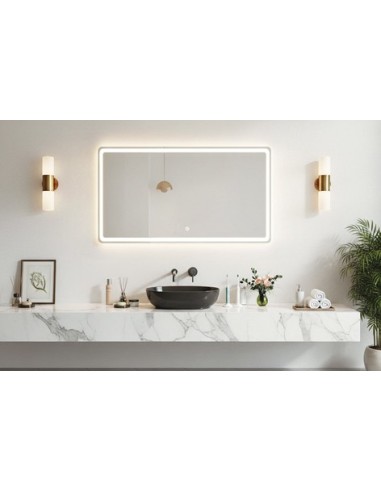 ESPEJO PARED CON ILUMINACION LED  WATERPROOF 80 x 60 CM
