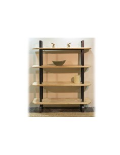 ESTANTERIA ALTA MOON ROBLE NORDISH / NEGRO 2