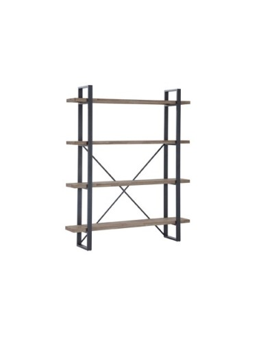 ESTANTERIA ALTA PLANK ROBLE AMERICAN / NEGRO