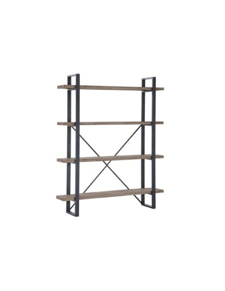 ESTANTERIA ALTA PLANK ROBLE AMERICAN / NEGRO