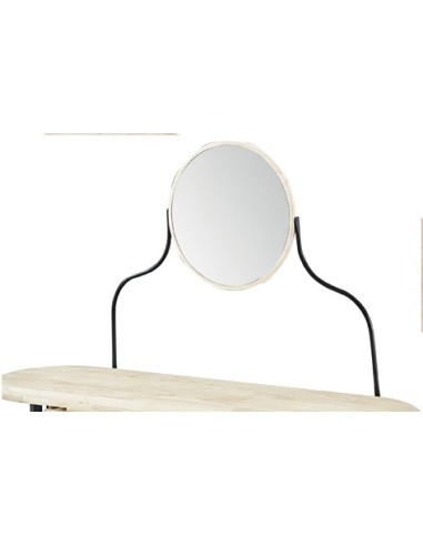 TOCADOR / ENTRADA CON ESPEJO MOON NORDISH / NEGRO