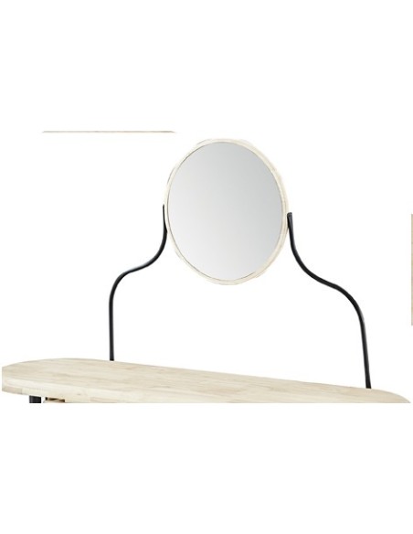 TOCADOR / ENTRADA CON ESPEJO MOON NORDISH / NEGRO