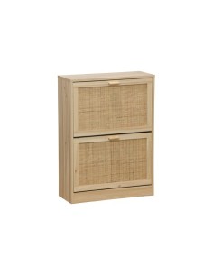 ZAPATERO DECOR 60 x 24 CM PINO / RATTAN