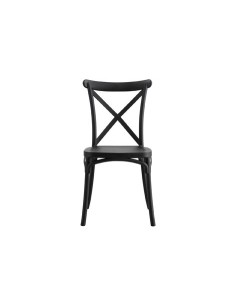 SILLA POLIPROPILENO CROSSBACK NEGRO 2