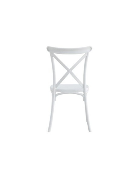 SILLA POLIPROPILENO CROSSBACK BLANCO