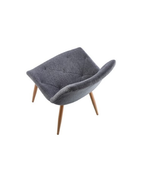 SILLA COMEDOR MARLENE TEJIDO GRIS / OAK