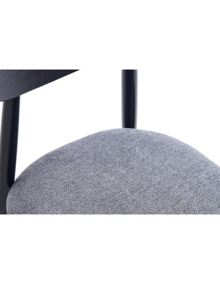 SILLA COMEDOR SHIA GRIS / NEGRO