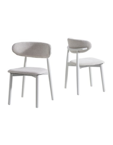 SILLA COMEDOR VERA BEIGE BLANCO