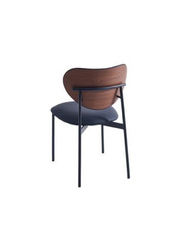 SILLA COMEDOR EVA SIMIL PIEL NEGRO