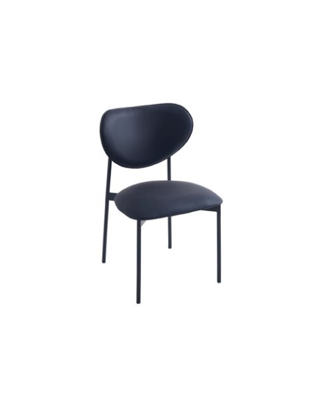 SILLA COMEDOR EVA SIMIL PIEL NEGRO